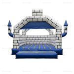 Commercial Blue Outdoor Bounce House Castle