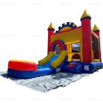 Commercial Kids Bounce House with Slide & Ball Pit