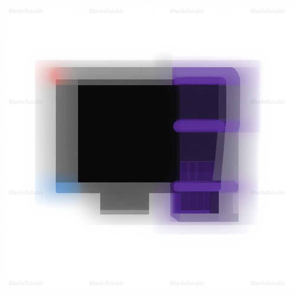 Crayon Combo Inflatable Bounce House with Slide - Image 3