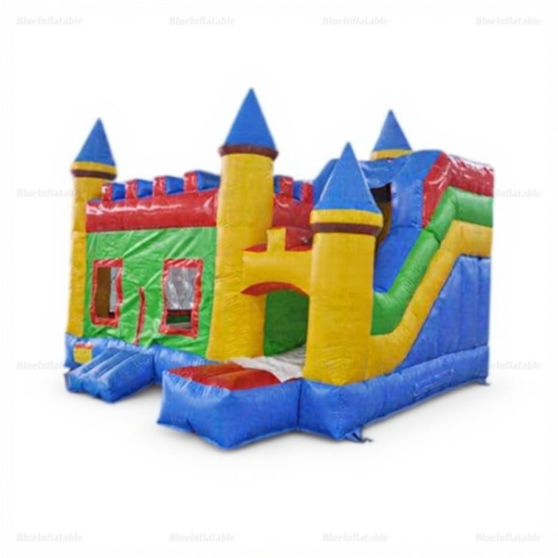 Custom Logo Inflatable Castle Slide Bounce House
