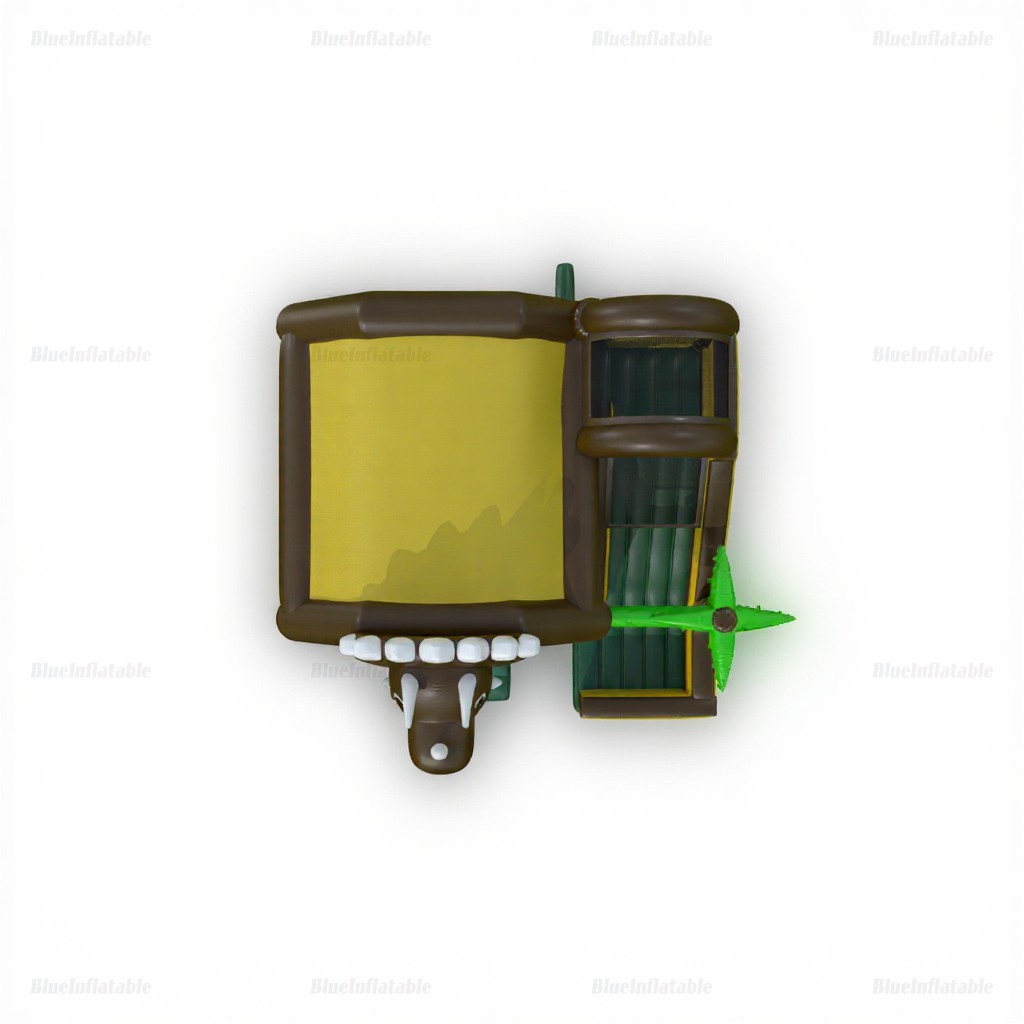 Dinosaur Triceratops Inflatable Bouncer & Slide Combo - Image 3