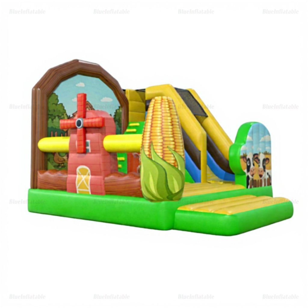 Farmyard Inflatable Bounce House & Slide Combo - Image 4
