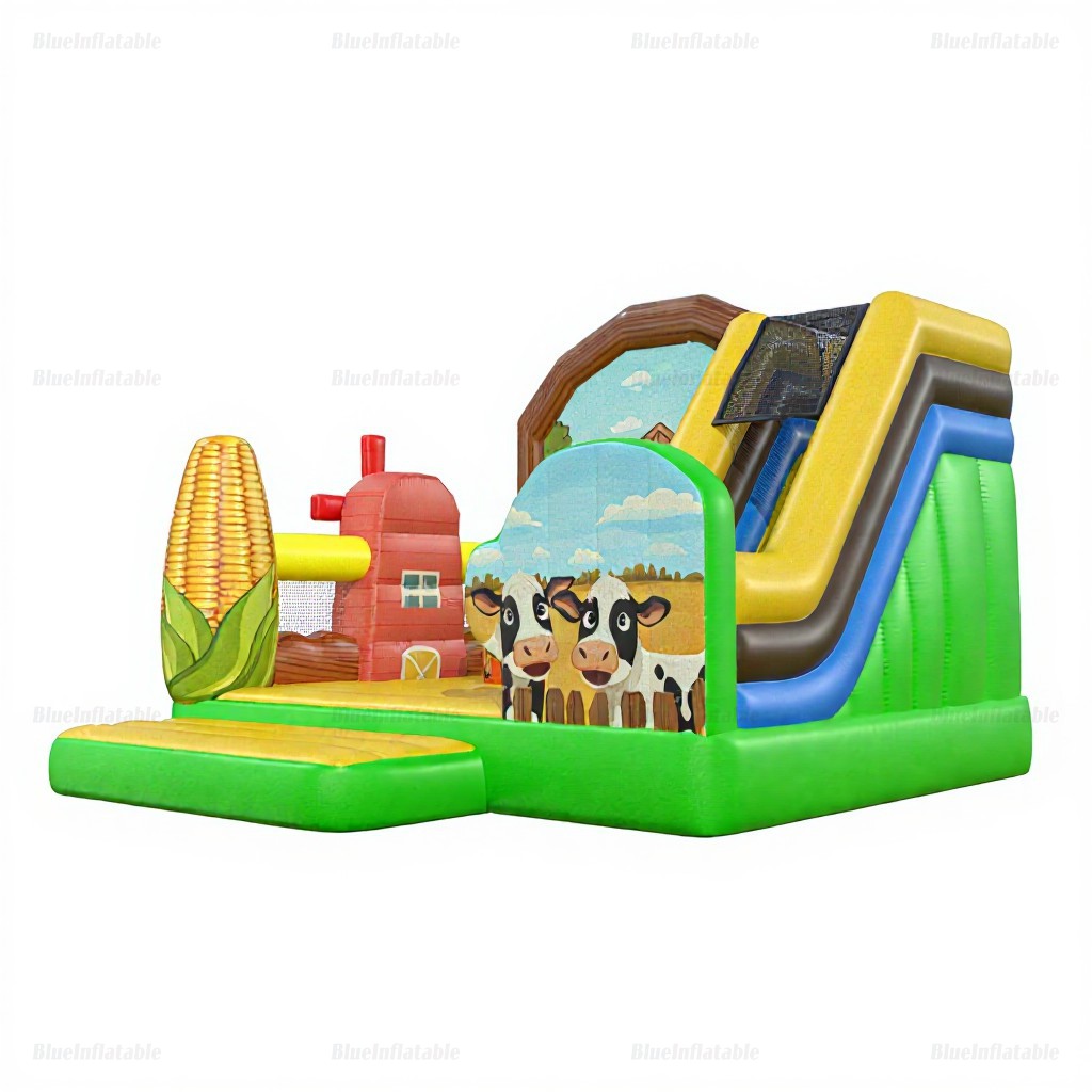 Farmyard Inflatable Bounce House & Slide Combo - Image 5