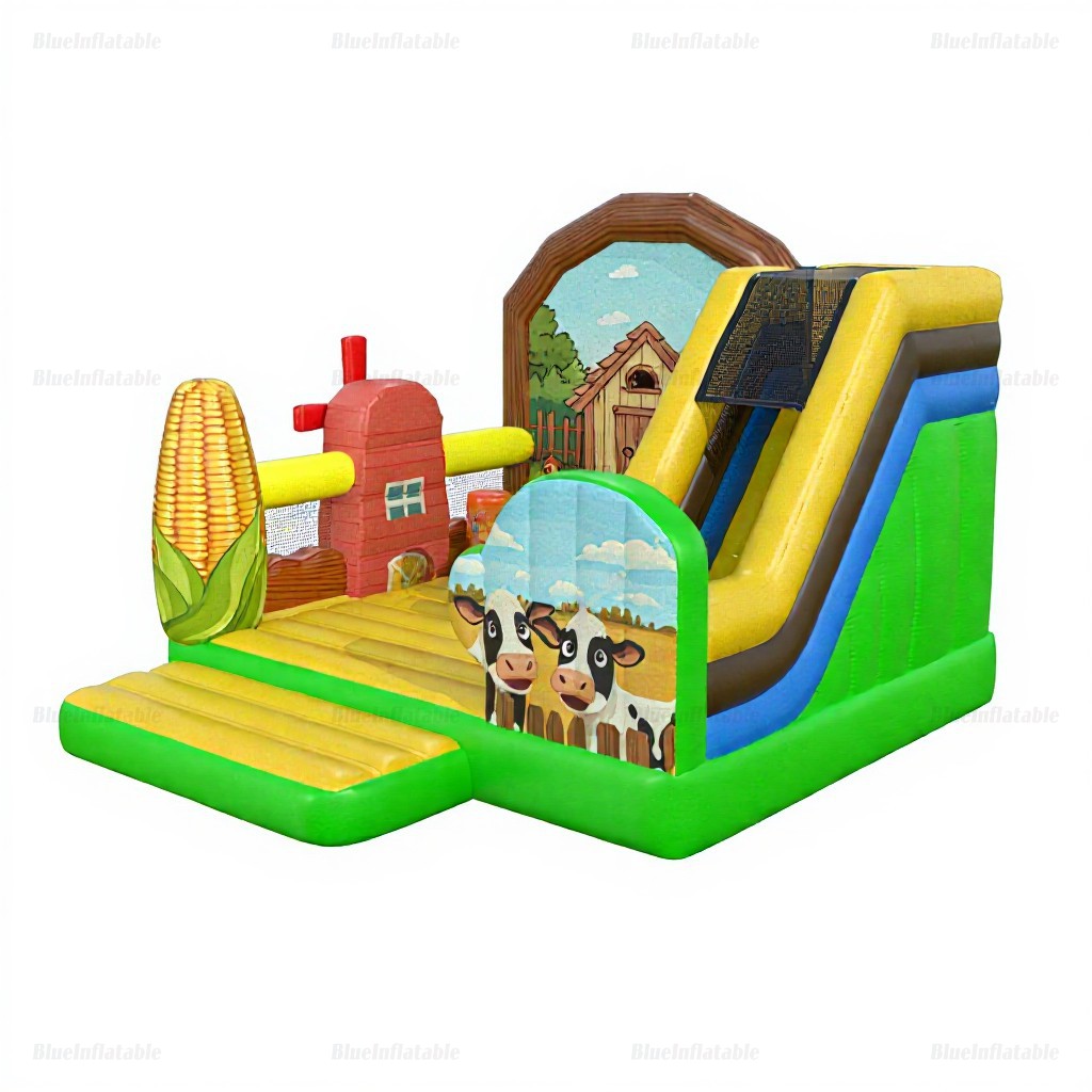 Farmyard Inflatable Bounce House & Slide Combo - Image 7