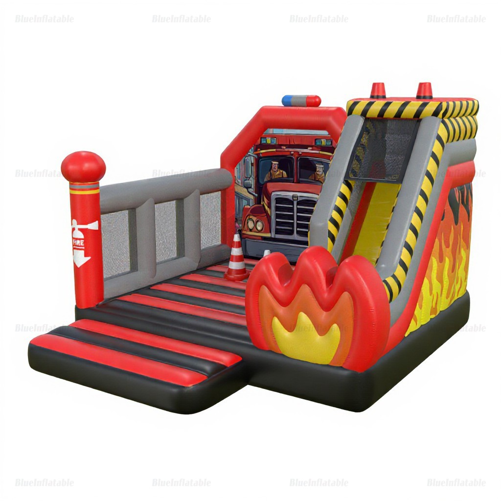 Fire Truck Inflatable Bouncer & Slide Rental