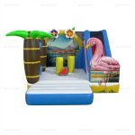 Flamingo Inflatable Bounce House with Slide