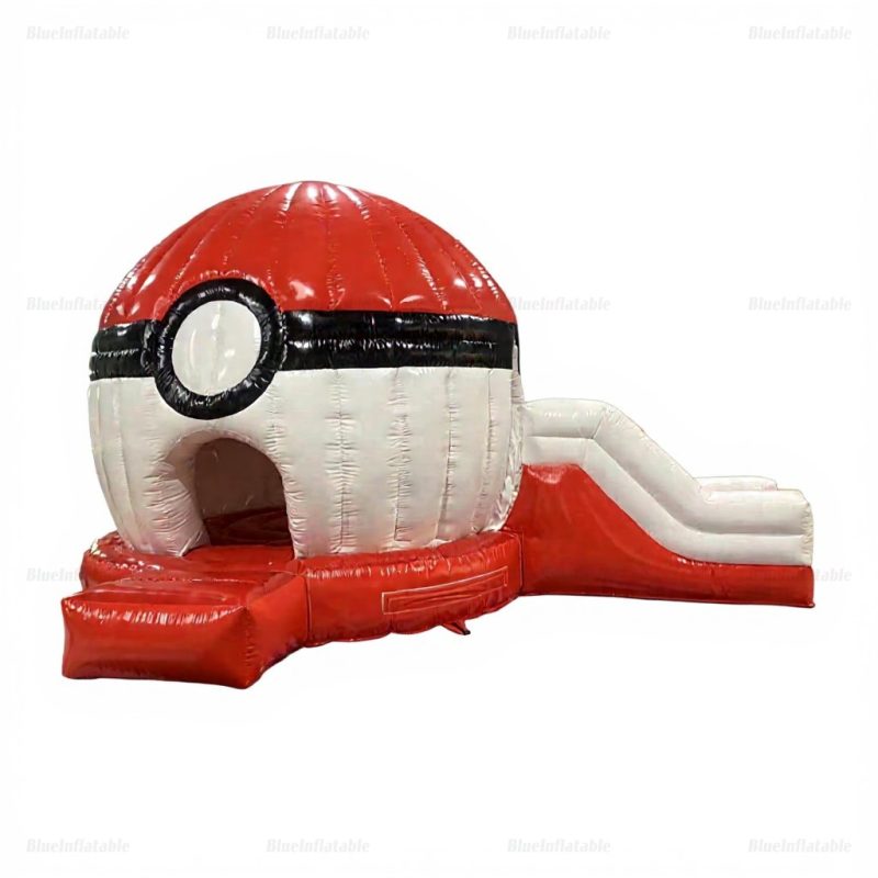 Pokeball Inflatable Bouncer with Slide for Kids & Adults