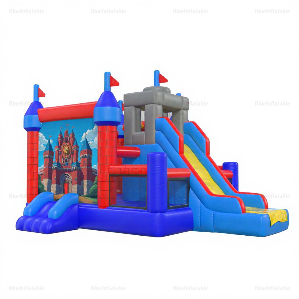 Giant Castle Combo Inflatable Slide & Bounce House Hire - Image 2