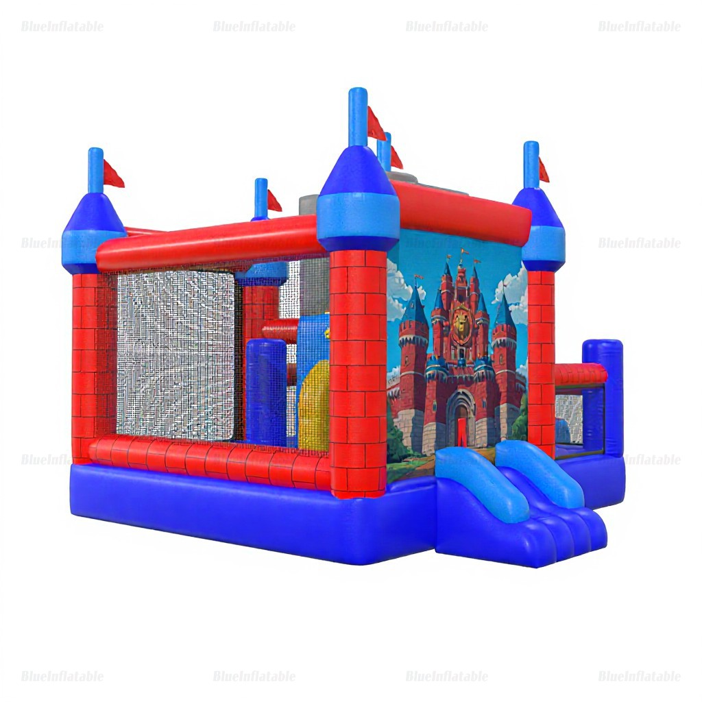 Giant Castle Combo Inflatable Slide & Bounce House Hire - Image 3