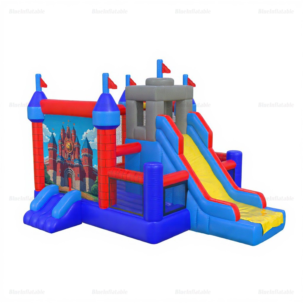 Giant Castle Combo Inflatable Slide & Bounce House Hire - Image 7