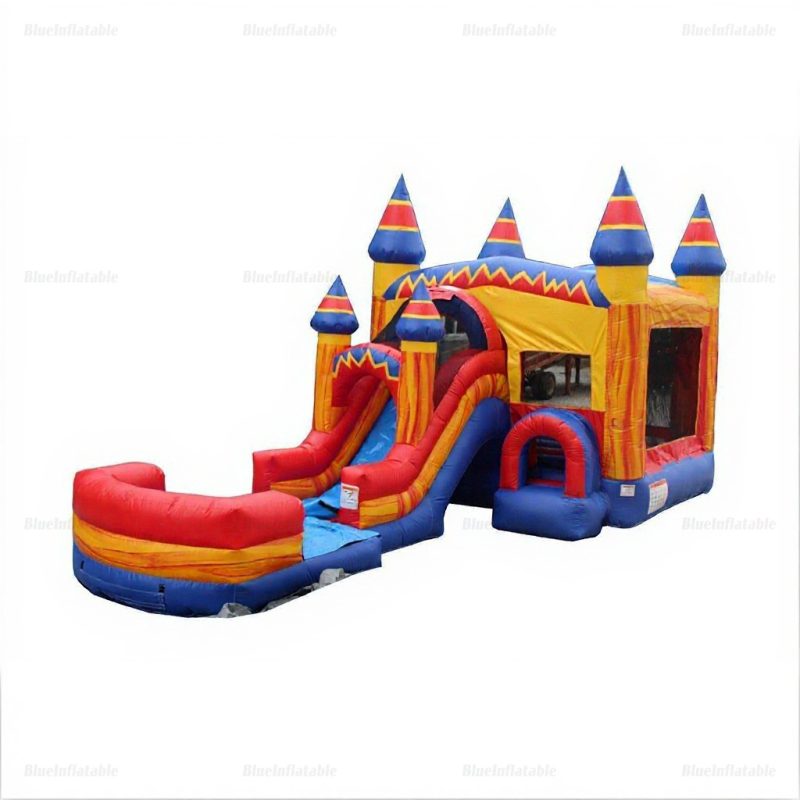 Superhero Inflatable Bounce House with Slide