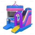 Inflatable Carousel Bounce House and Slide Combo