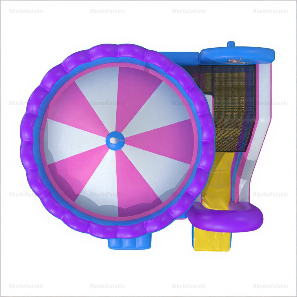 Inflatable Carousel Bounce House and Slide Combo - Image 5