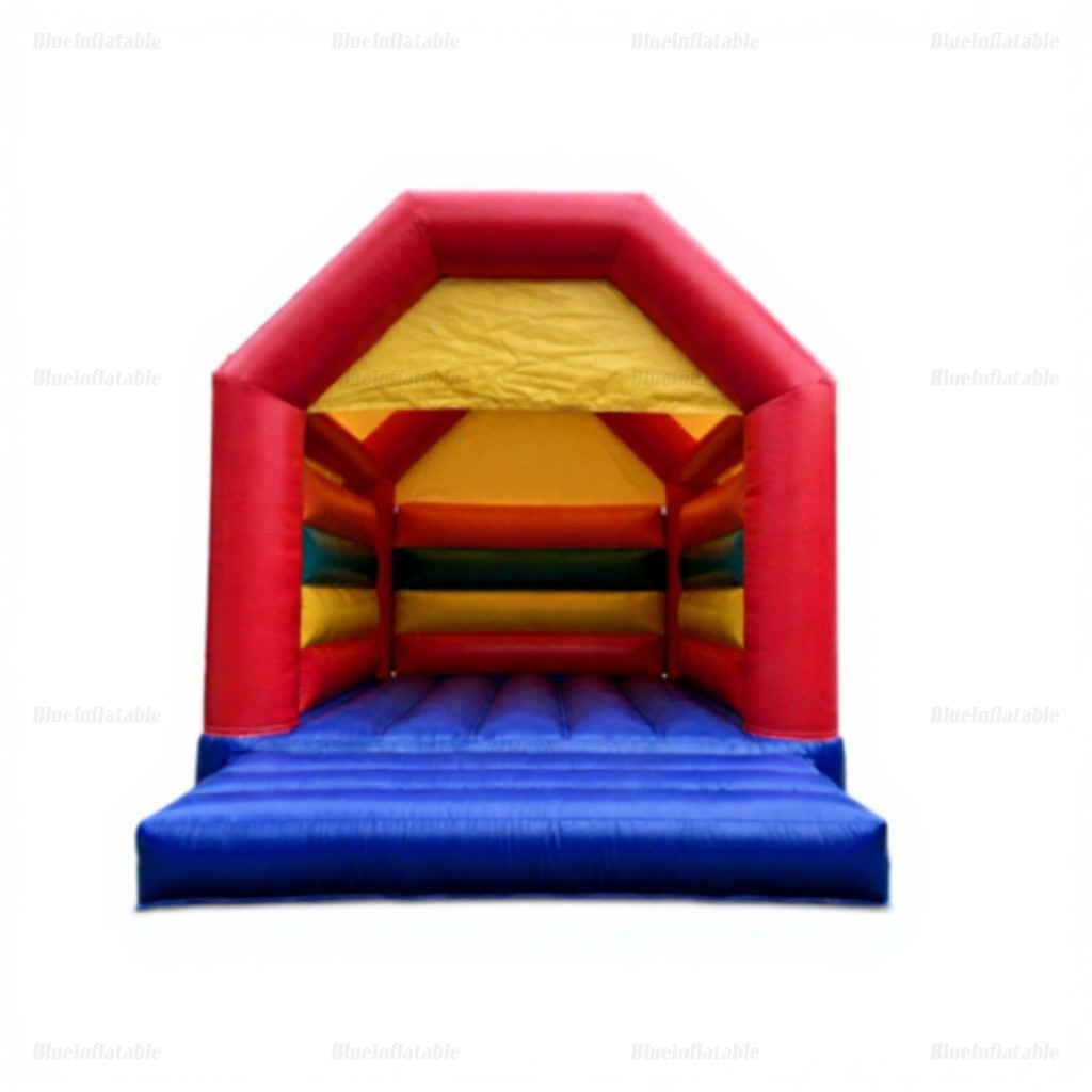 Colorful Inflatable Bounce House Slide for Kids Parties
