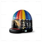 Disco Music Inflatable Bouncer & Ball Pit Combo