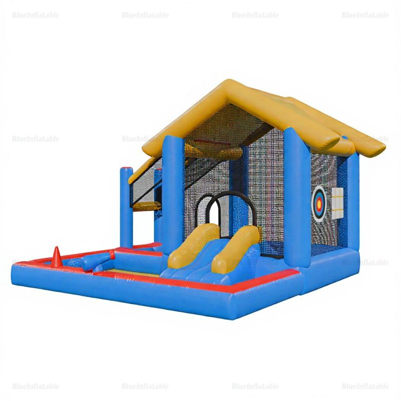 Inflatable Mini Water Slide & Splash Pool Playhouse