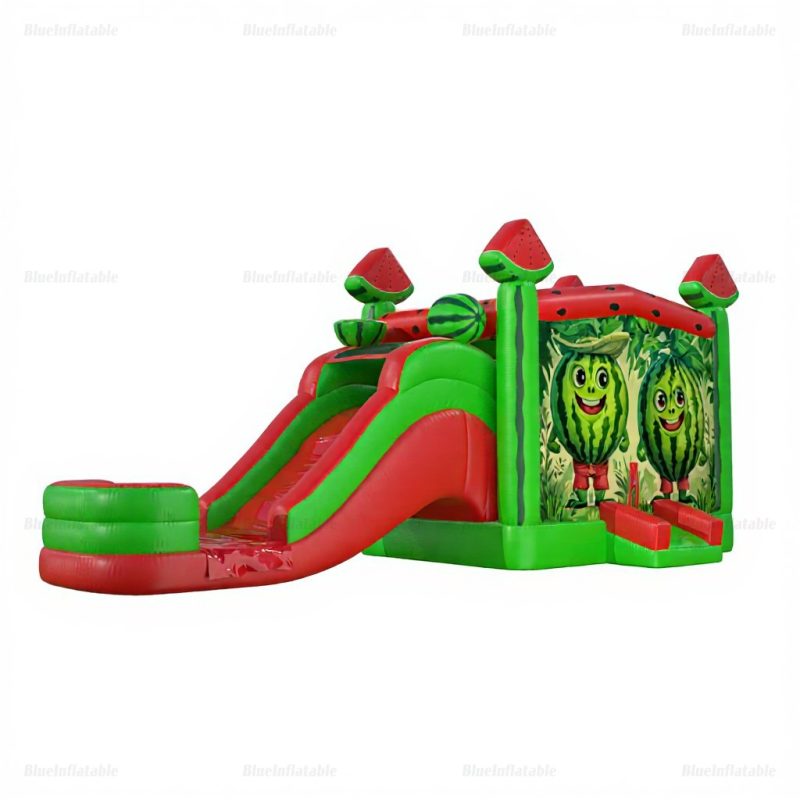 Watermelon Inflatable Bounce House & Water Slide Pool Combo