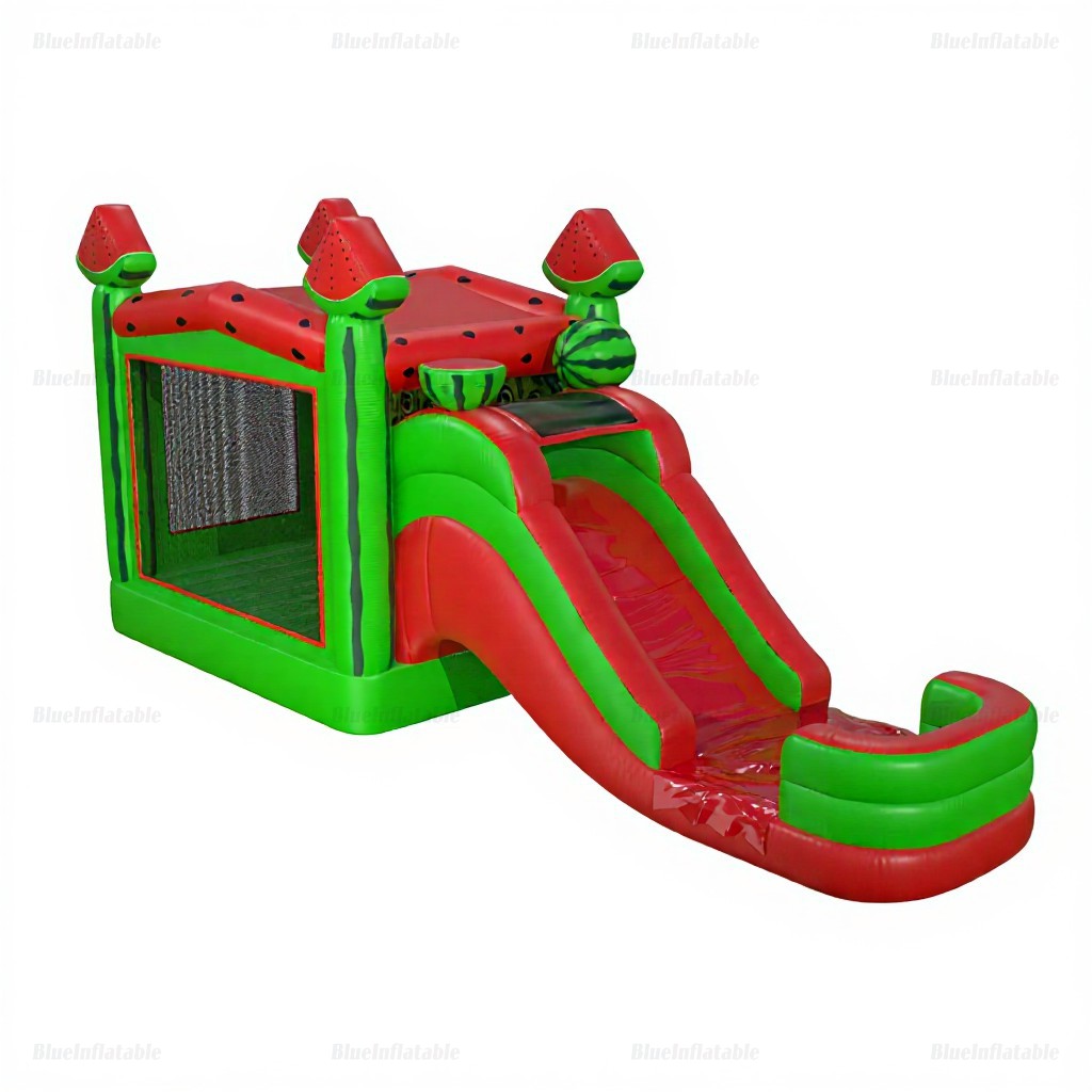 Watermelon Inflatable Bounce House & Water Slide Pool Combo - Image 5
