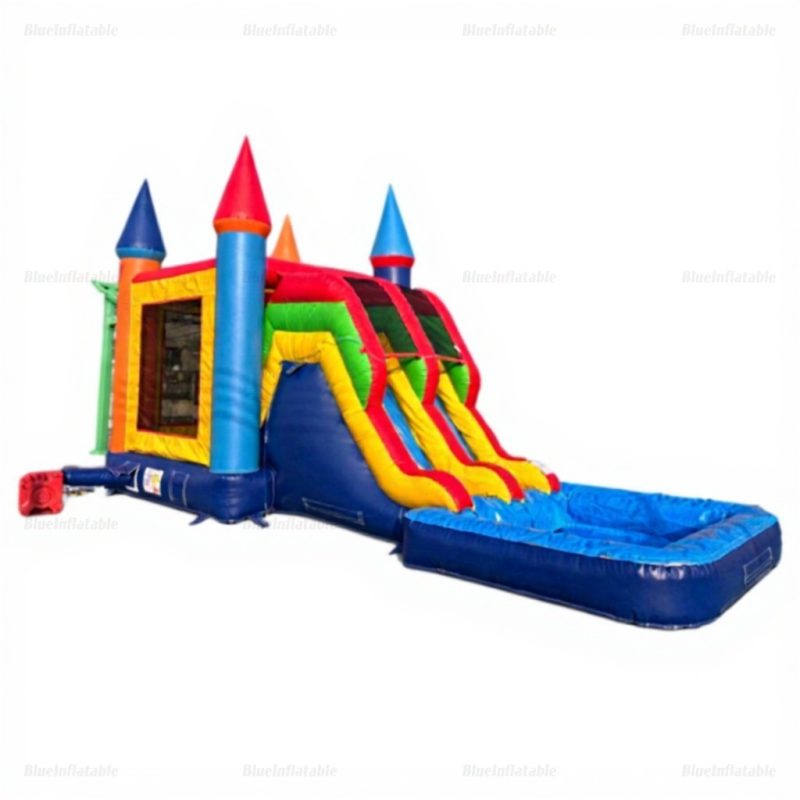 Double Slide Inflatable Water Bounce House Playground