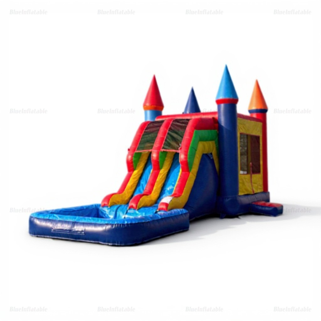 Double Slide Inflatable Water Bounce House Playground - Image 8