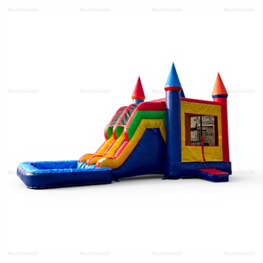 Double Slide Inflatable Water Bounce House Playground - Image 9