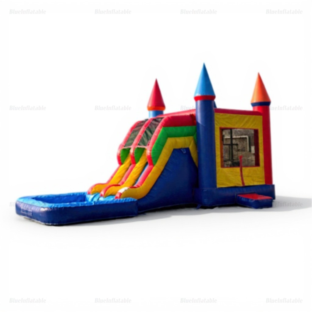 Double Slide Inflatable Water Bounce House Playground - Image 10