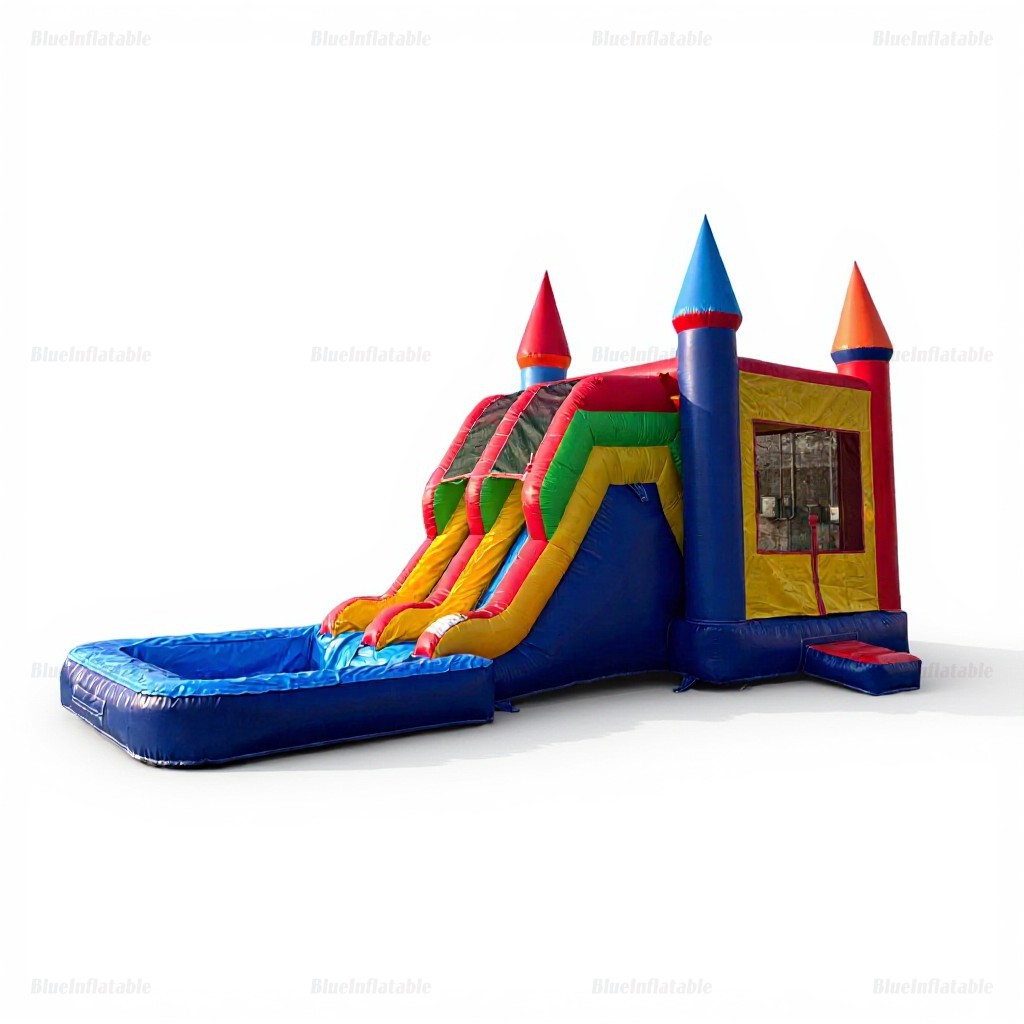 Double Slide Inflatable Water Bounce House Playground - Image 11