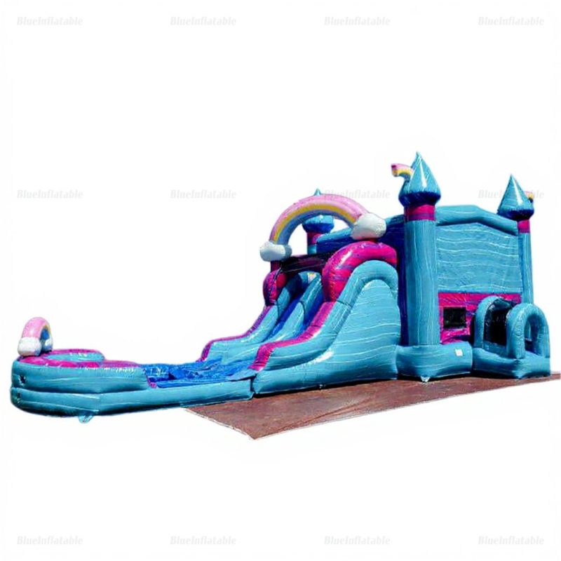 Jump For Joy Inflatable Wet & Dry Slide Bounce House Combo