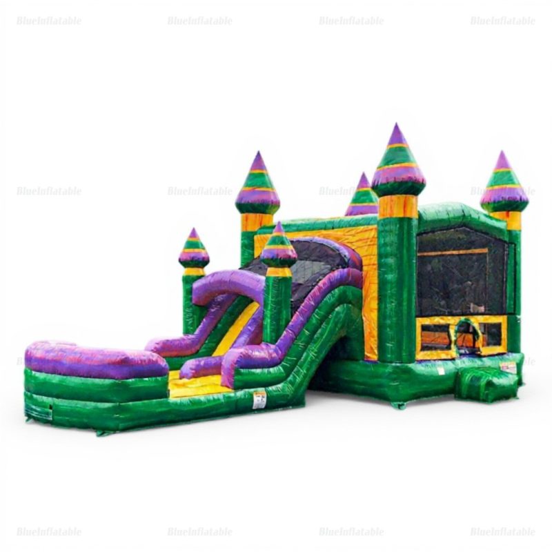 Commercial Inflatable Wet Dry Bounce House Slide Combo
