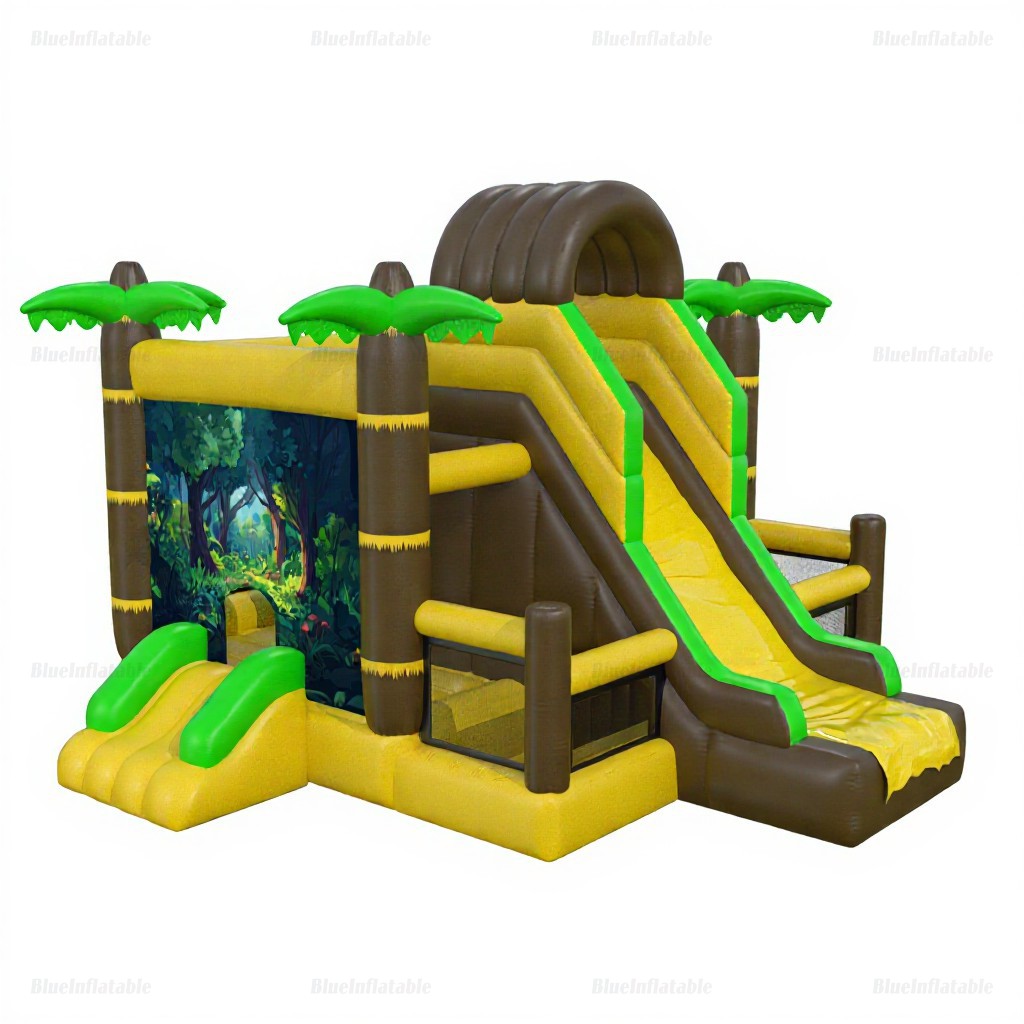 Jungle Adventure Double Slide Bounce House Combo - Image 7
