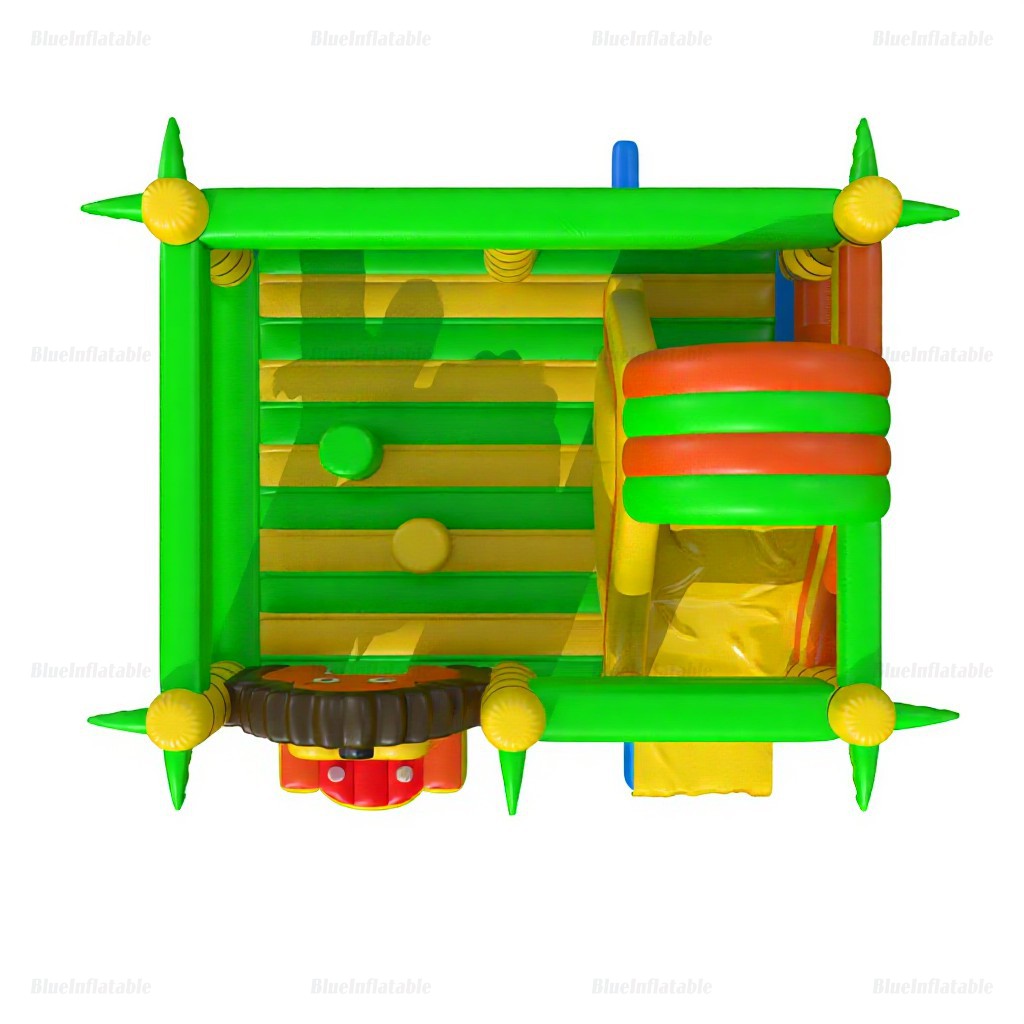 Jungle Lion Inflatable Bounce House with Slide - Image 4
