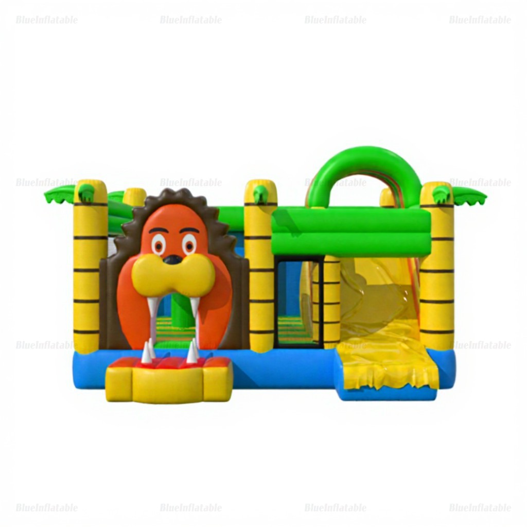 Jungle Lion Inflatable Bounce House with Slide - Image 5