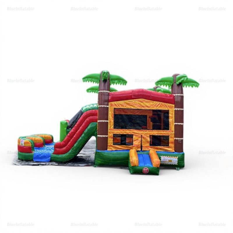 Inflatable Water Slide & Bounce House with Ball Pit