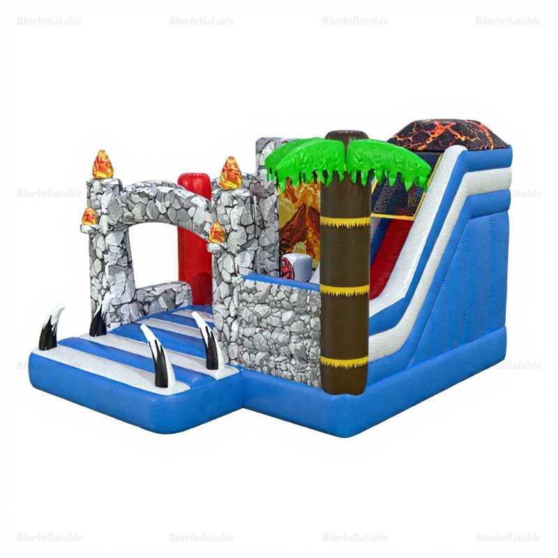 Giant Inflatable Dinosaur Bounce and Slide Combo