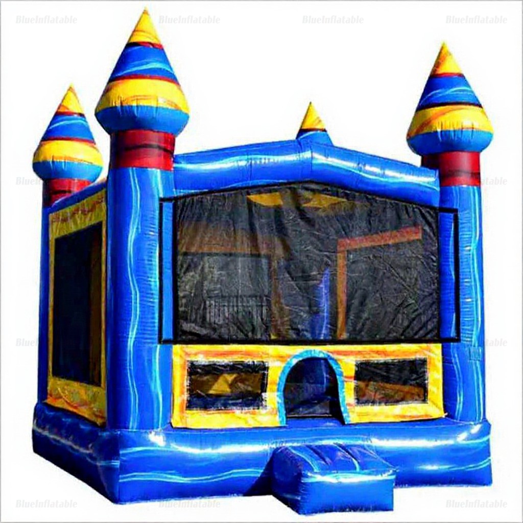 Arctic Castle Marble Inflatable Bounce House Slide