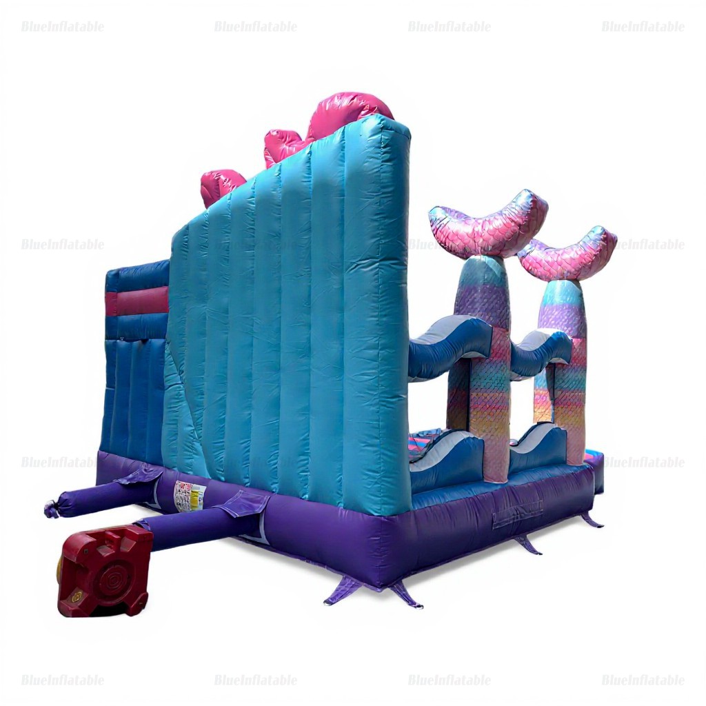 Mermaid Princess Inflatable Bounce House with Slide - Image 10