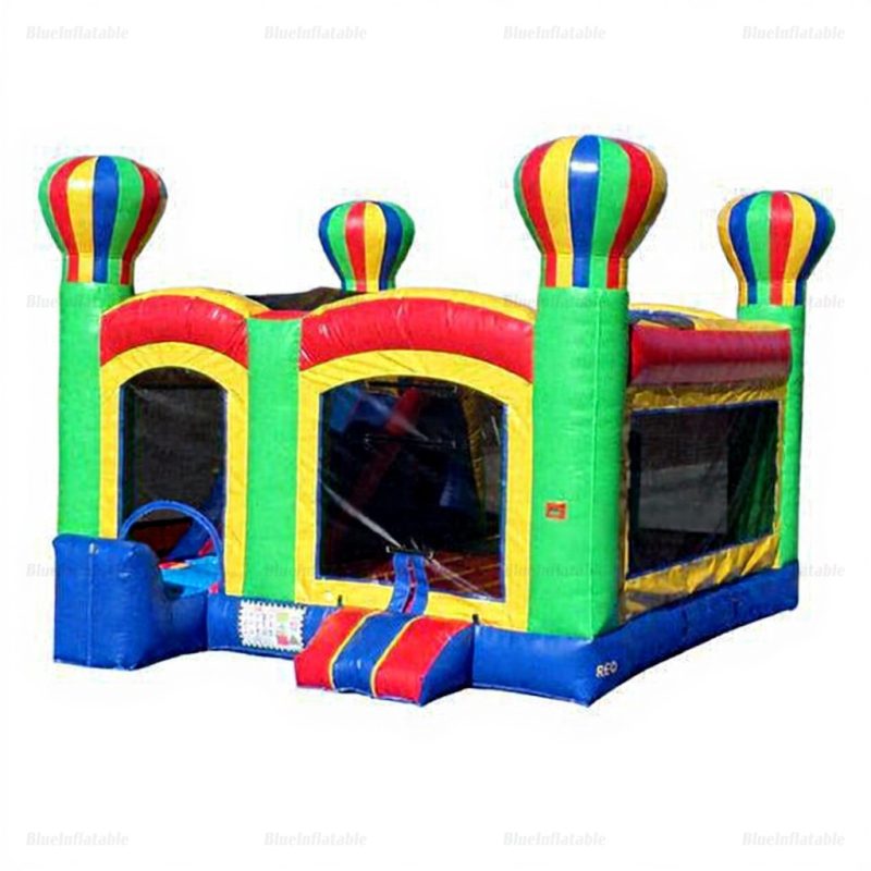Rainbow Balloon Bounce House with Roof – Kids Jumper