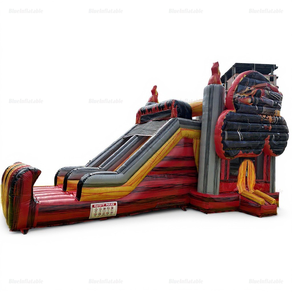 Monster Truck Inflatable Bounce House & Double Slide Combo - Image 4