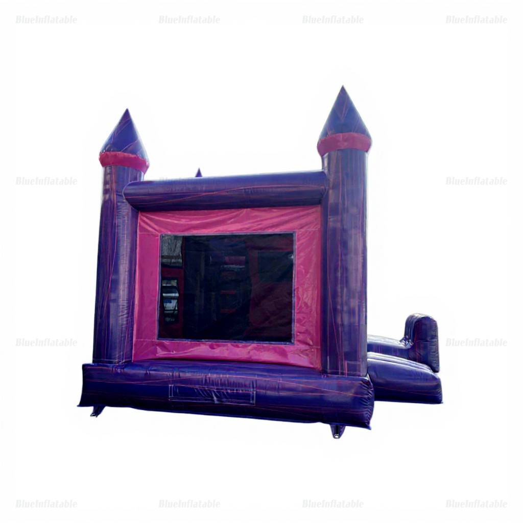 Pink & Purple Inflatable Bounce House Slide Combo - Image 4
