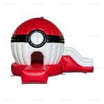 Pokeball Inflatable Bounce House Water Slide