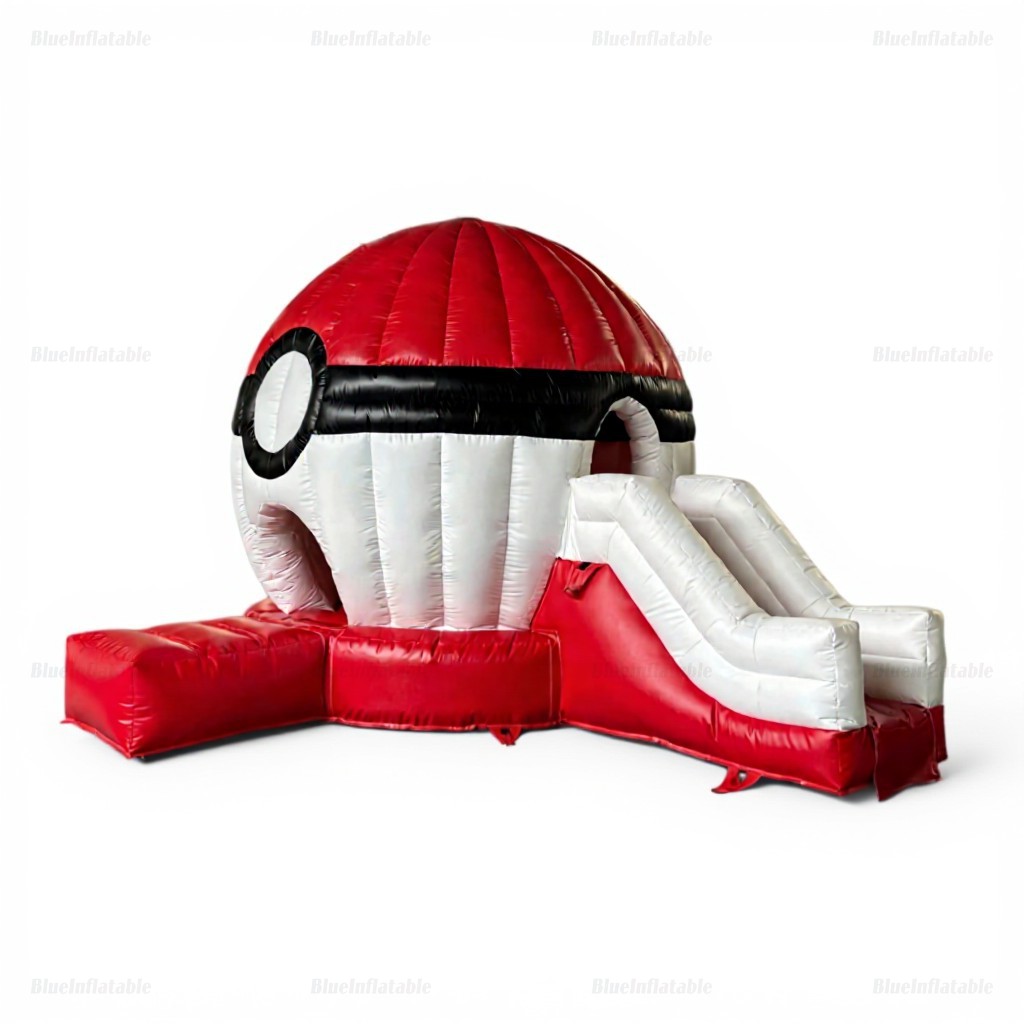 Pokeball Inflatable Bounce House Water Slide - Image 2