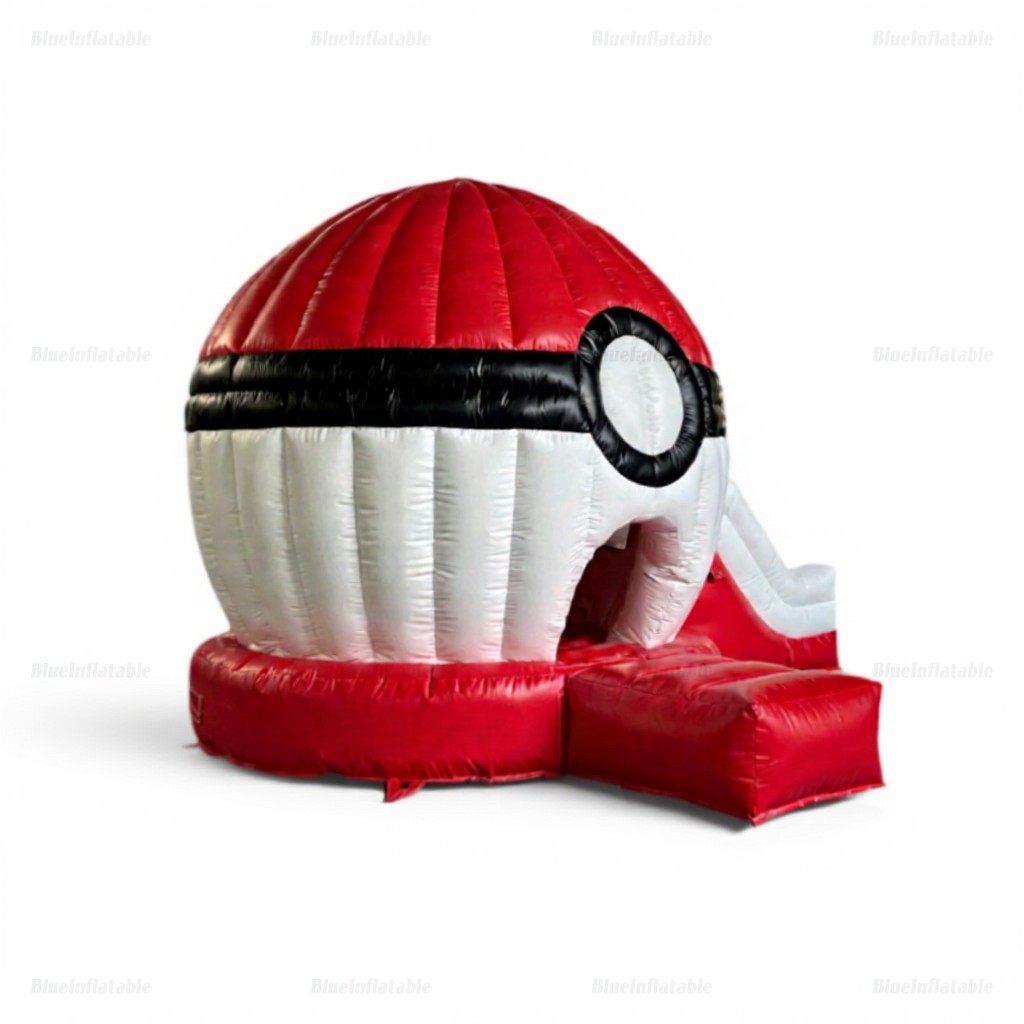 Pokeball Inflatable Bounce House Water Slide - Image 5