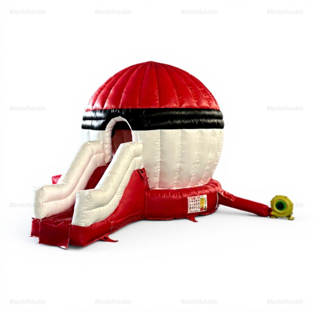 Pokeball Inflatable Bounce House Water Slide - Image 6