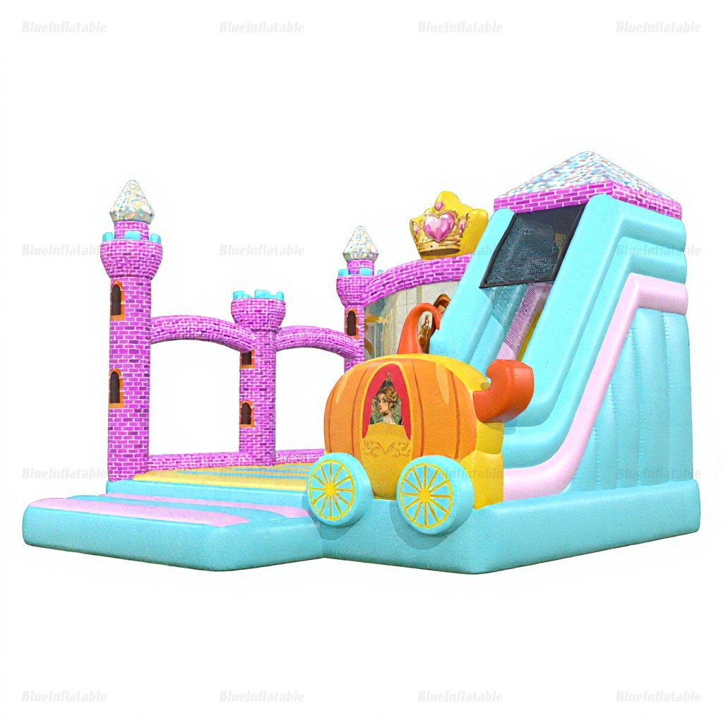 Princess Inflatable Bounce House with Slide Combo - Image 2