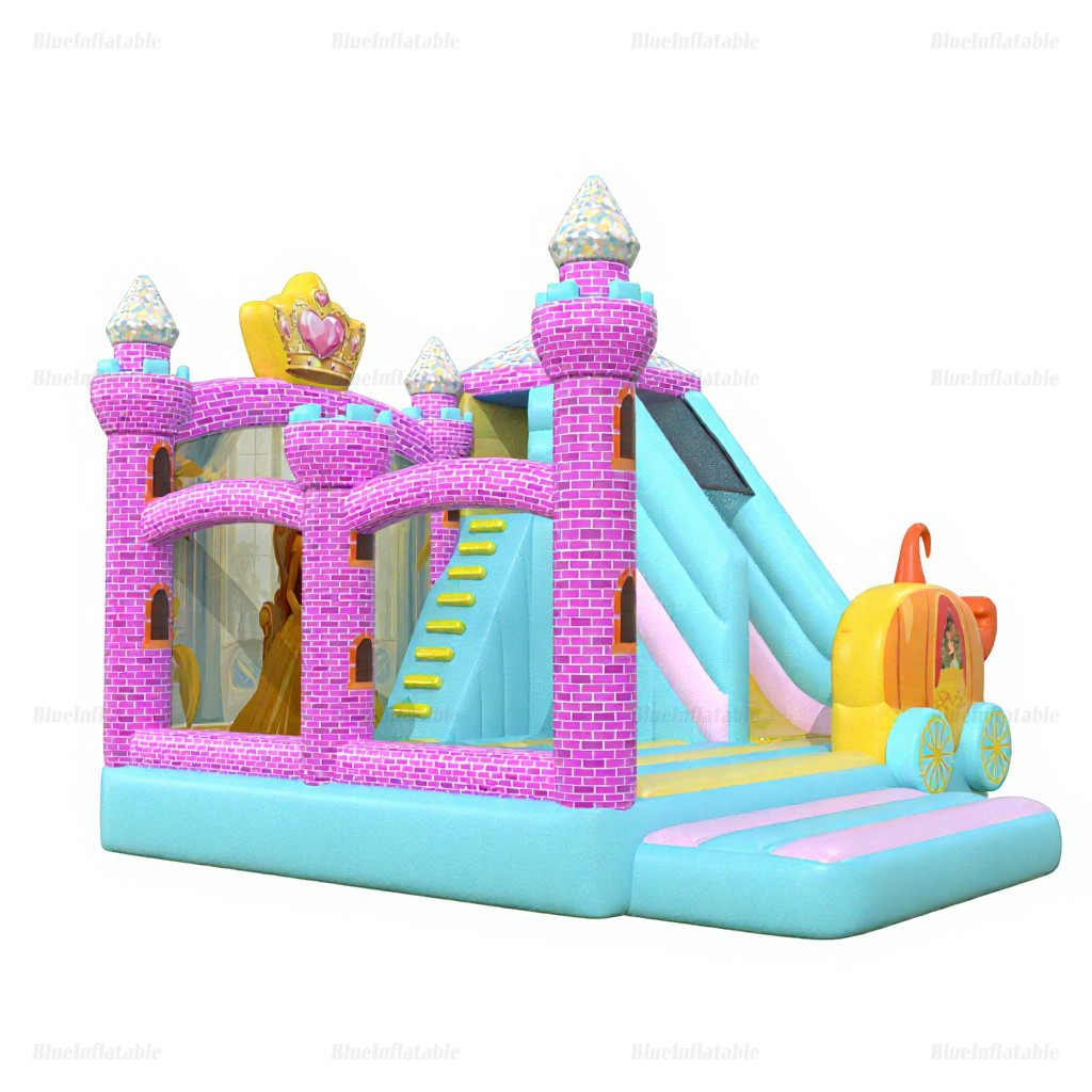 Princess Inflatable Bounce House with Slide Combo - Image 3