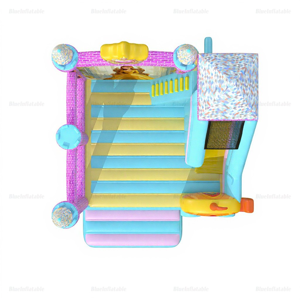 Princess Inflatable Bounce House with Slide Combo - Image 4