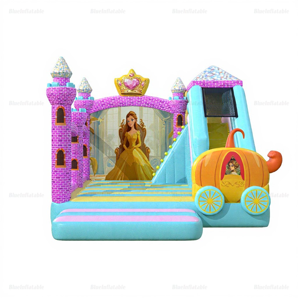 Princess Inflatable Bounce House with Slide Combo - Image 5