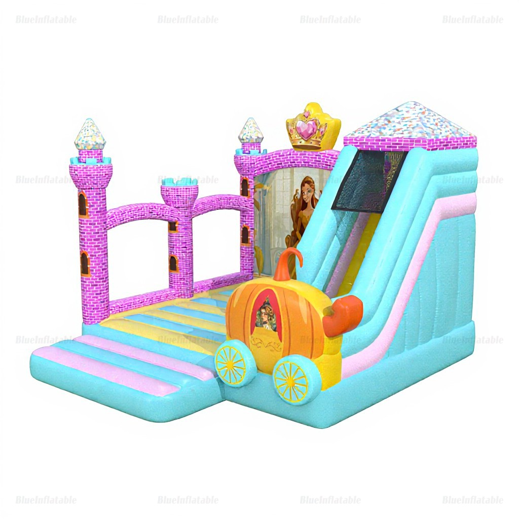 Princess Inflatable Bounce House with Slide Combo - Image 7