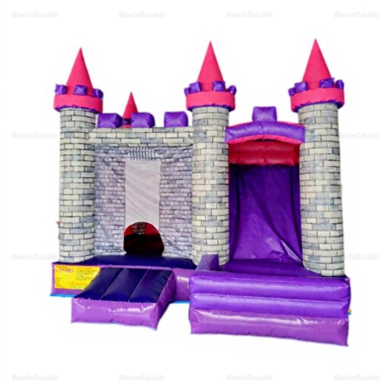 Purple Commercial Bounce House Castle for Kids Parties