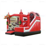 Race Car Inflatable Bounce House with Slide Combo